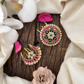 Vriksham Designer Floral Style Chandran & Suryan Billai-Pearl-J3492